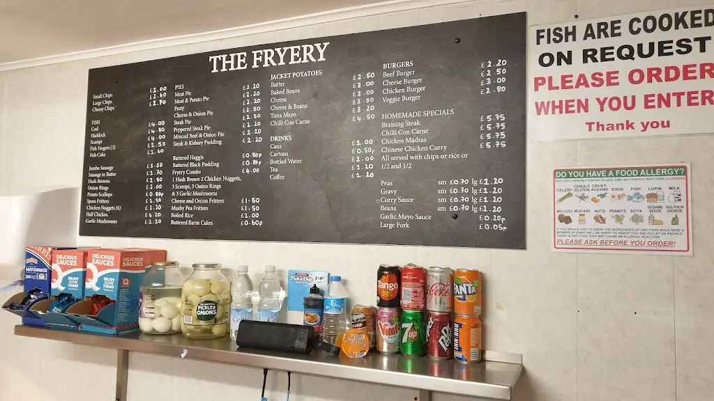 Menu_The Fryery_Whaley Bridge_immagine_1