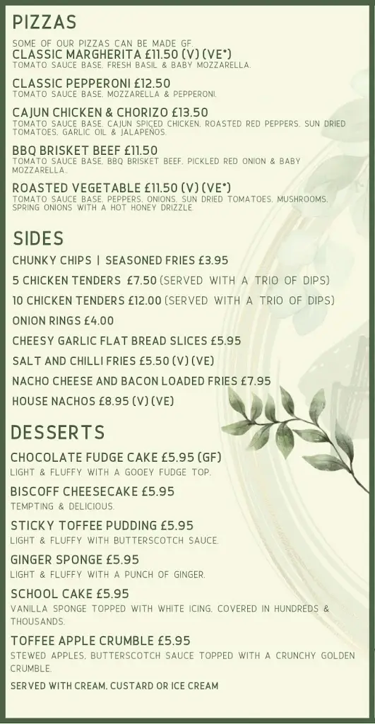 Menu_The Fellsider_Whickham_image_1