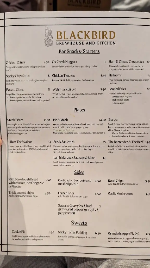 Menu_Blackbird Kitchen @ Gorilla_Whitworth_image_1