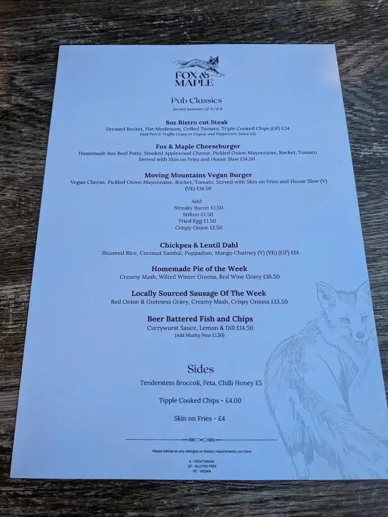 Menu_Fox & Maple_Wickwar_image_2