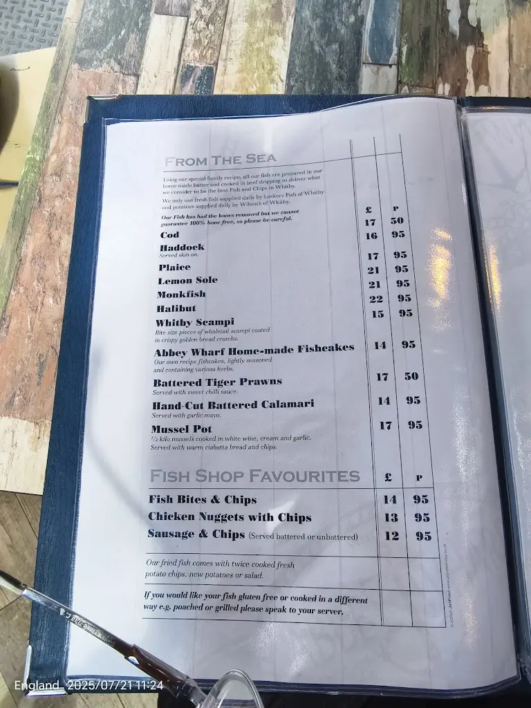 Menu_Abbey Wharf_Whitby_image_1