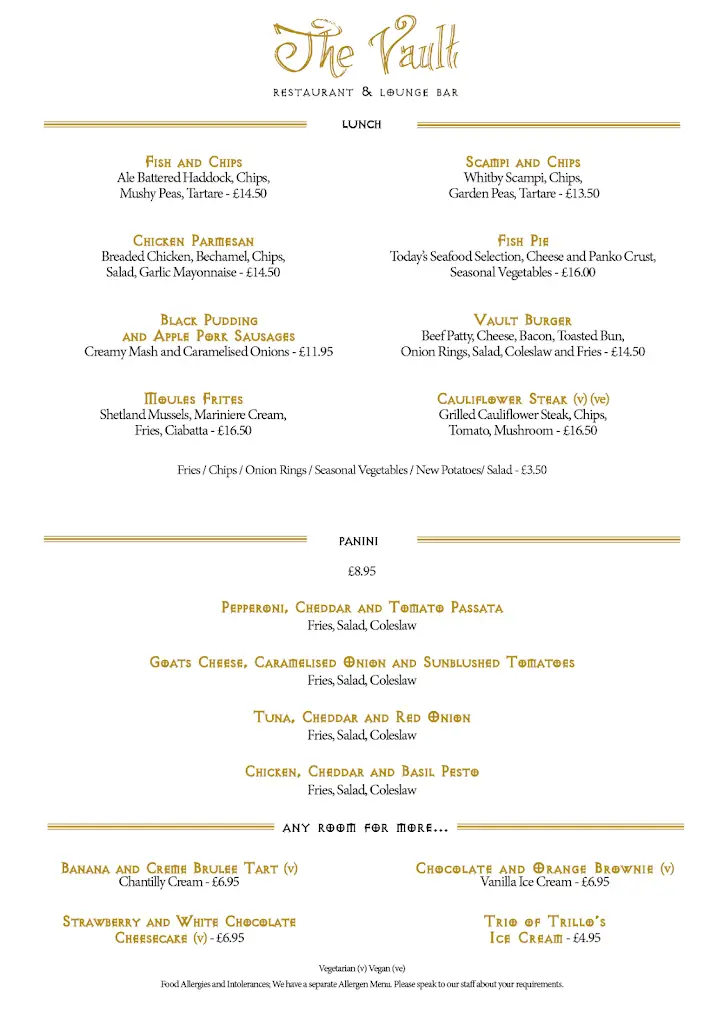 Menu_The Vault, Whitby_Whitby_image_2