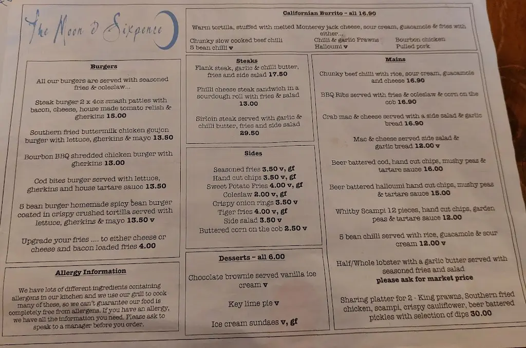 Menu_The Moon & Sixpence_Whitby_image_2