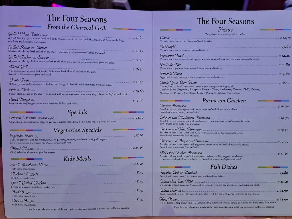 Menu_THE FOUR SEASONS RESTAURANT_Whitby_image_2