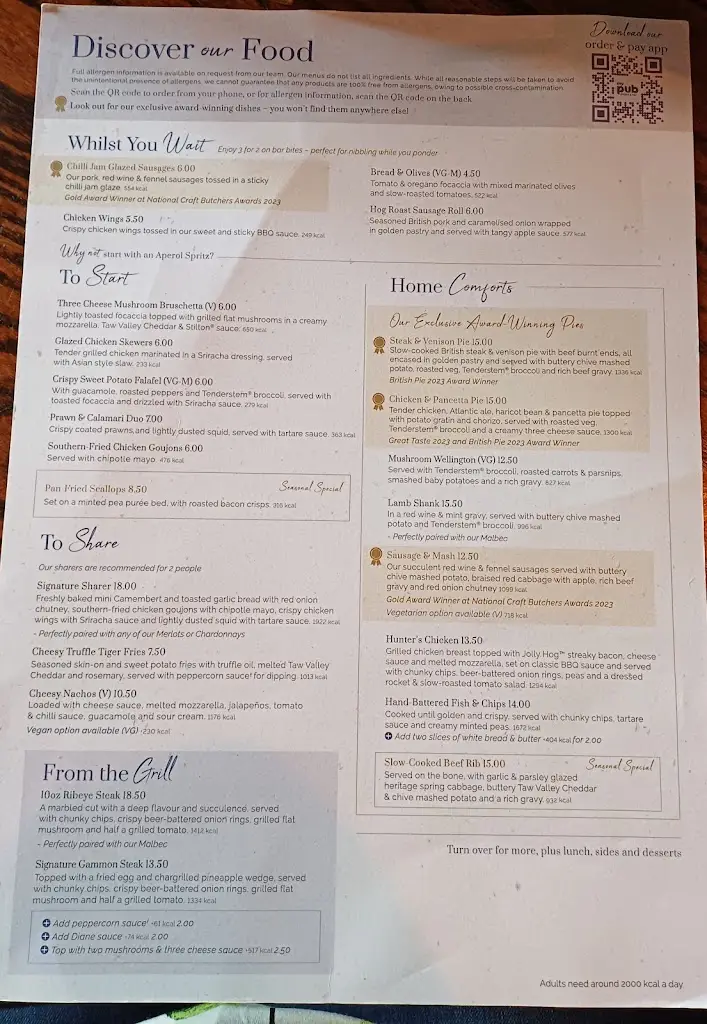 Menu_Duke of York Whitby_Whitby_image_2