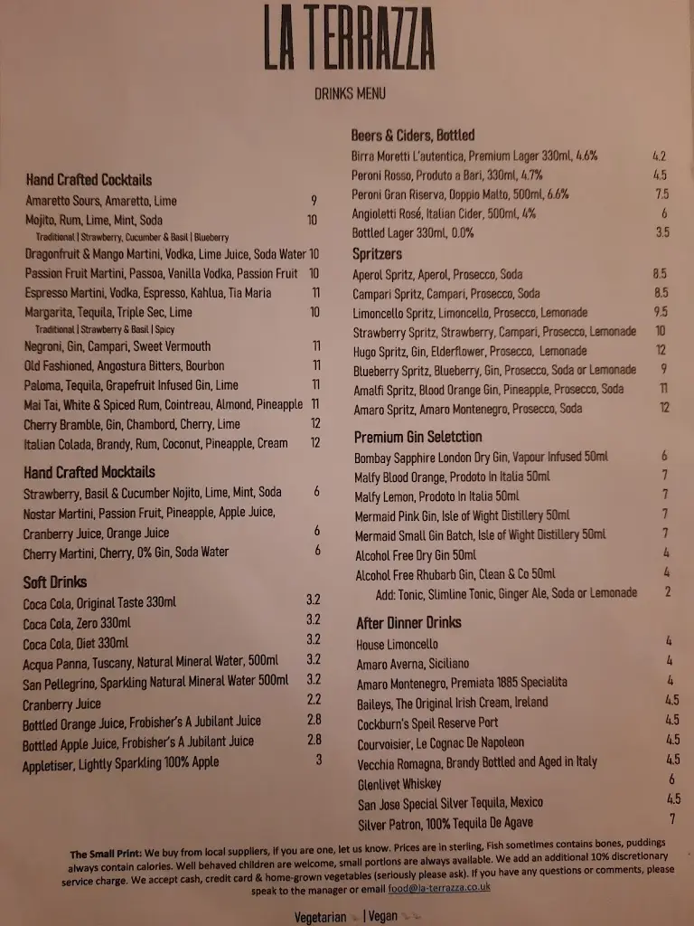 Menu_La Terrazza Bedford_Bedford_image_3