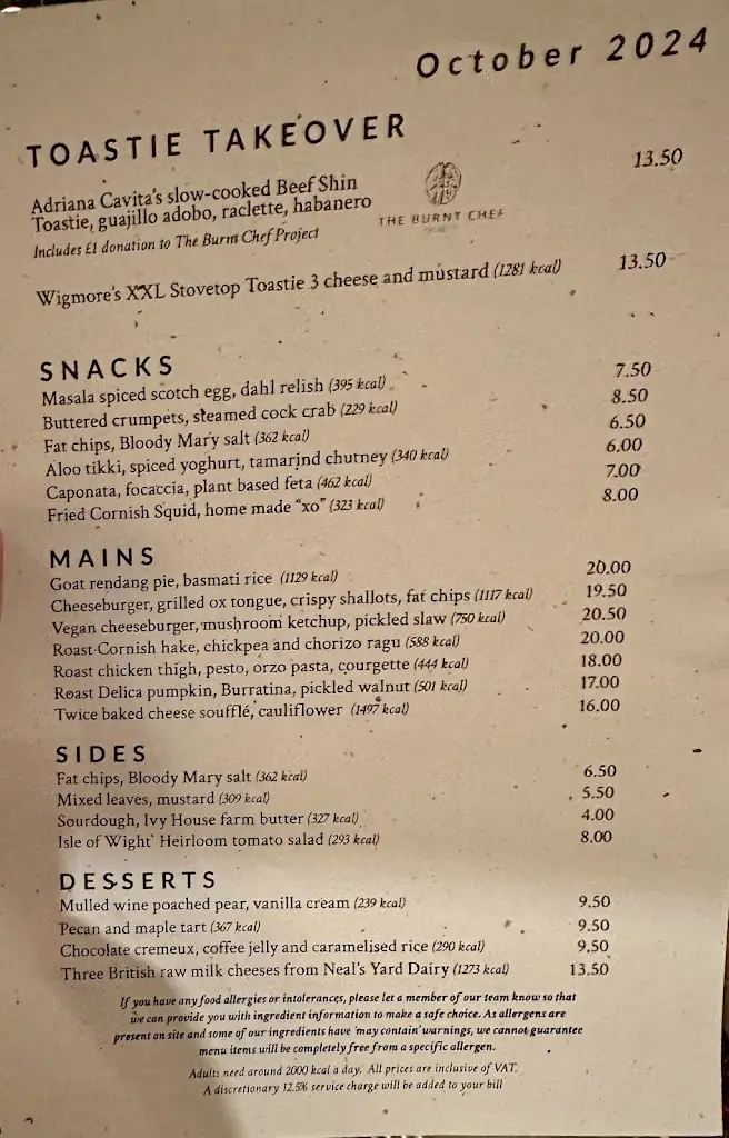 Menu_The Wigmore_Wigmore_image_1