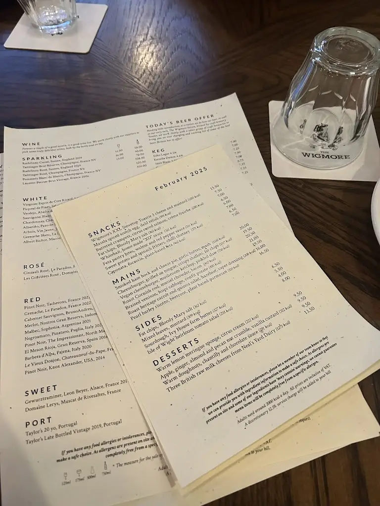 Menu_The Wigmore_Wigmore_image_2