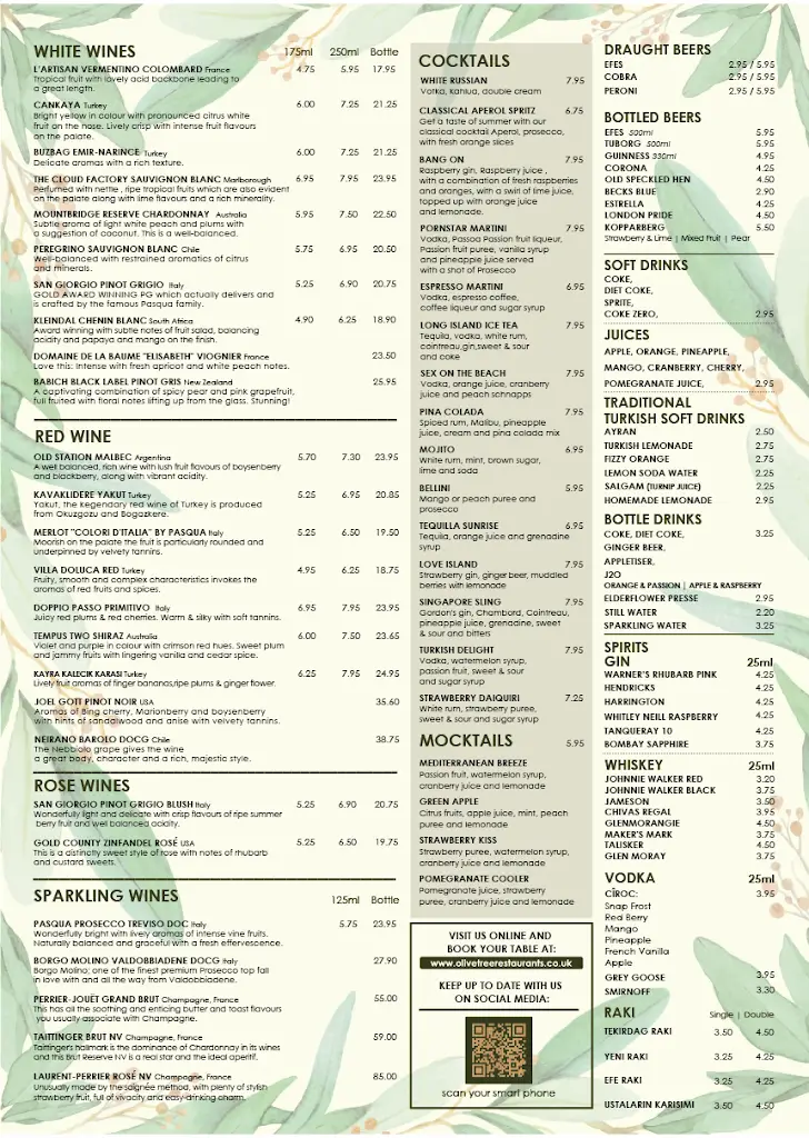 Menu_Olive Tree Restaurant Bedford_Bedford_image_2