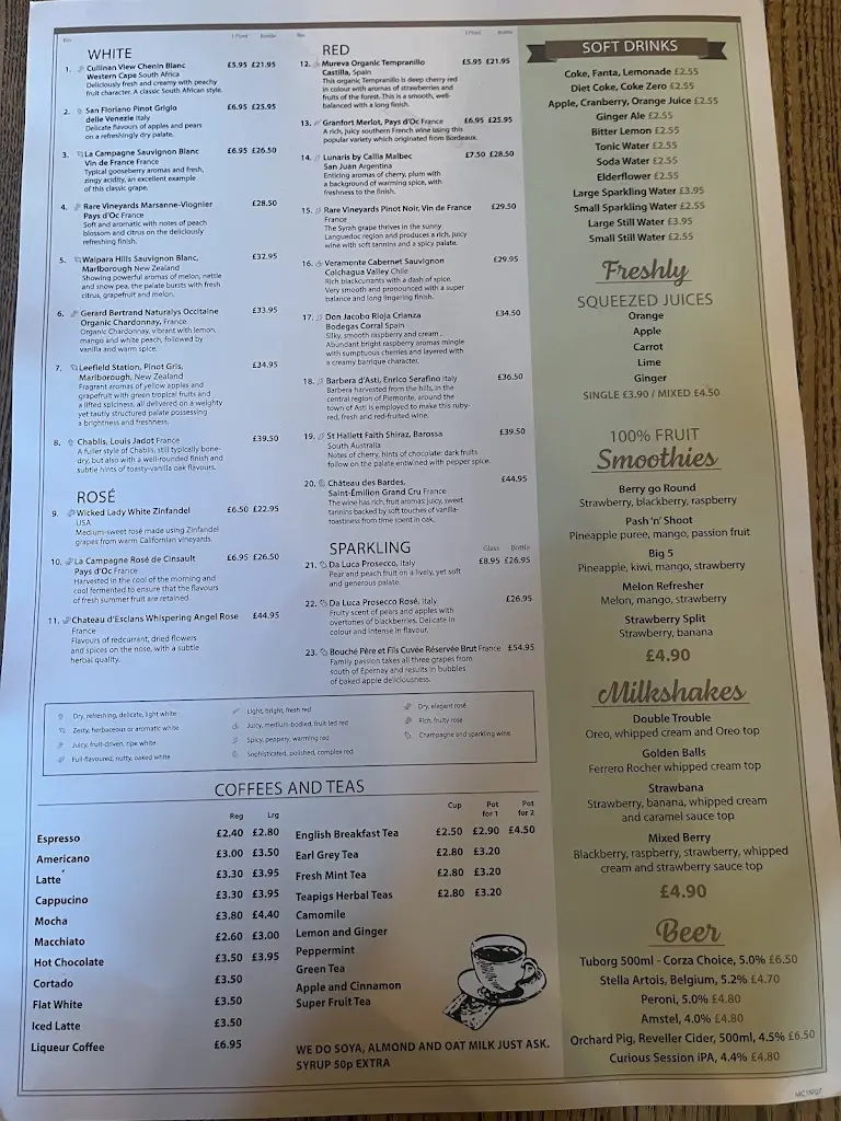 Menu_Corzâ Cafe Bar Restaurant_West Wickham_image_2
