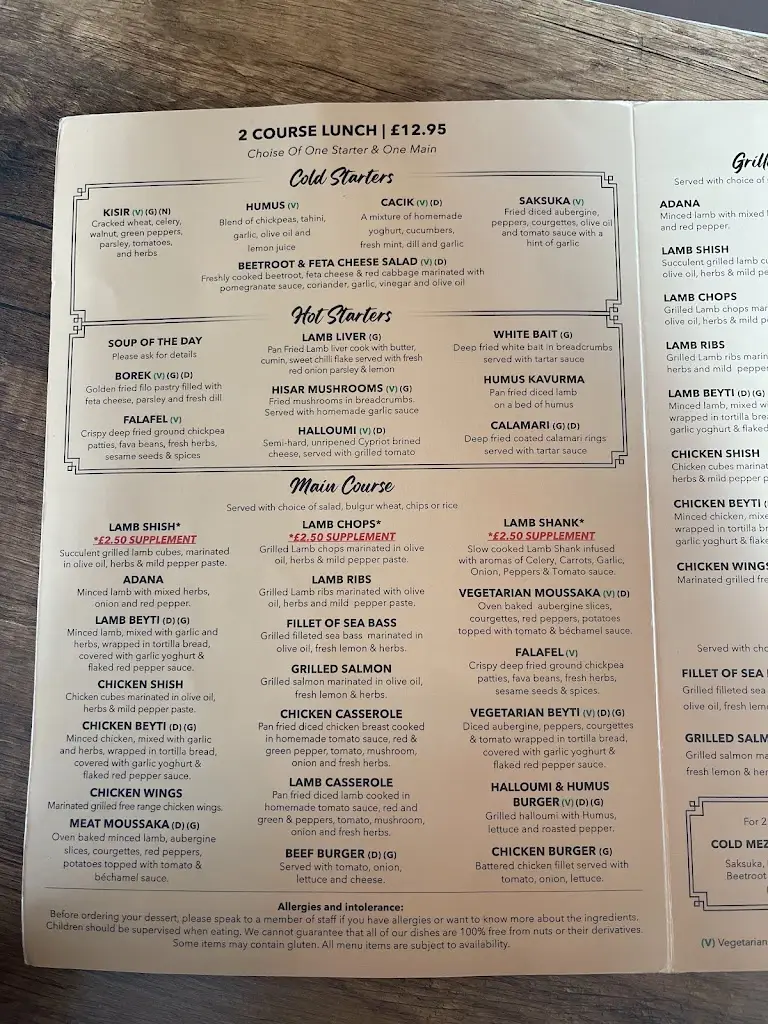 Menu_Hisar Meze Bar West Wickham_West Wickham_image_4