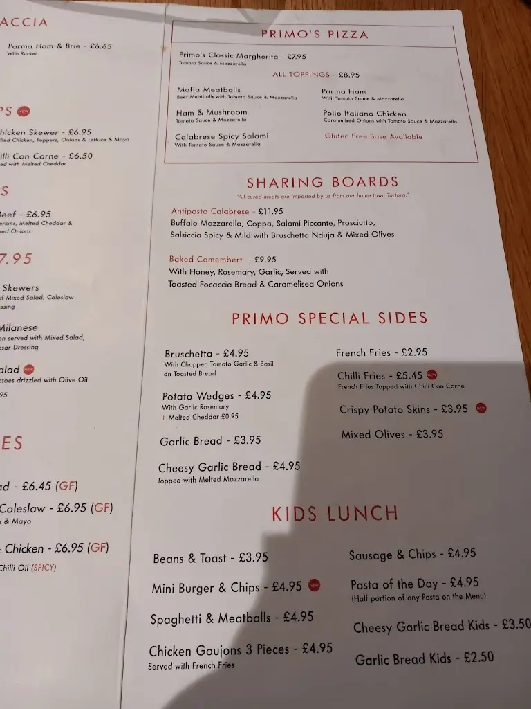 Menu_Primo Caffe - West Wickham_West Wickham_image_4