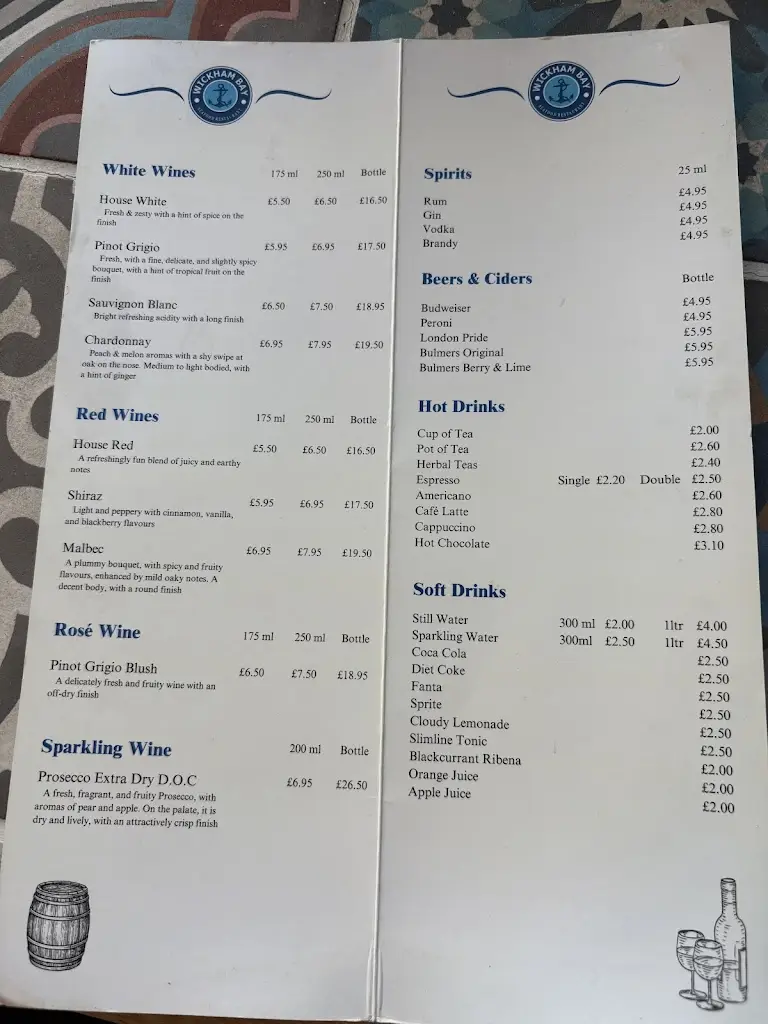 Menu_Wickham Bay_West Wickham_image_2