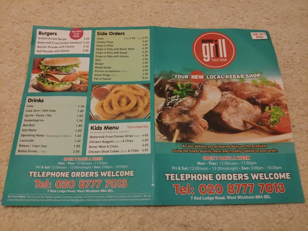 Menu_The Railway Hotel_West Wickham_image_1