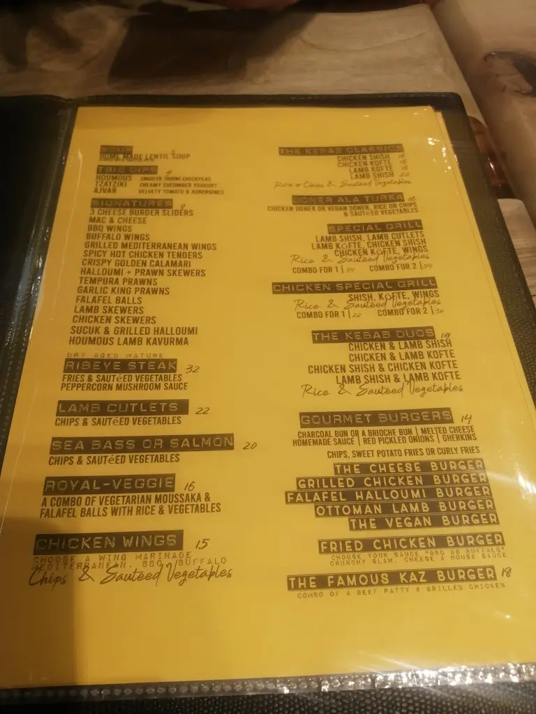 Menu_HELVADERE_West Wickham_image_2