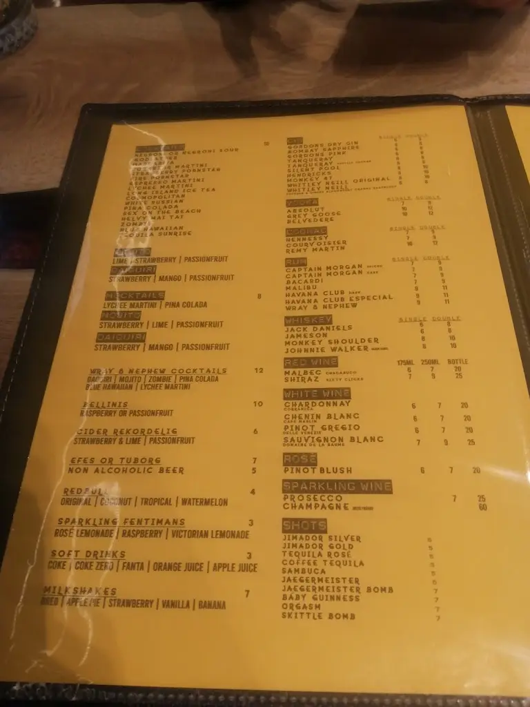 Menu_HELVADERE_West Wickham_image_4