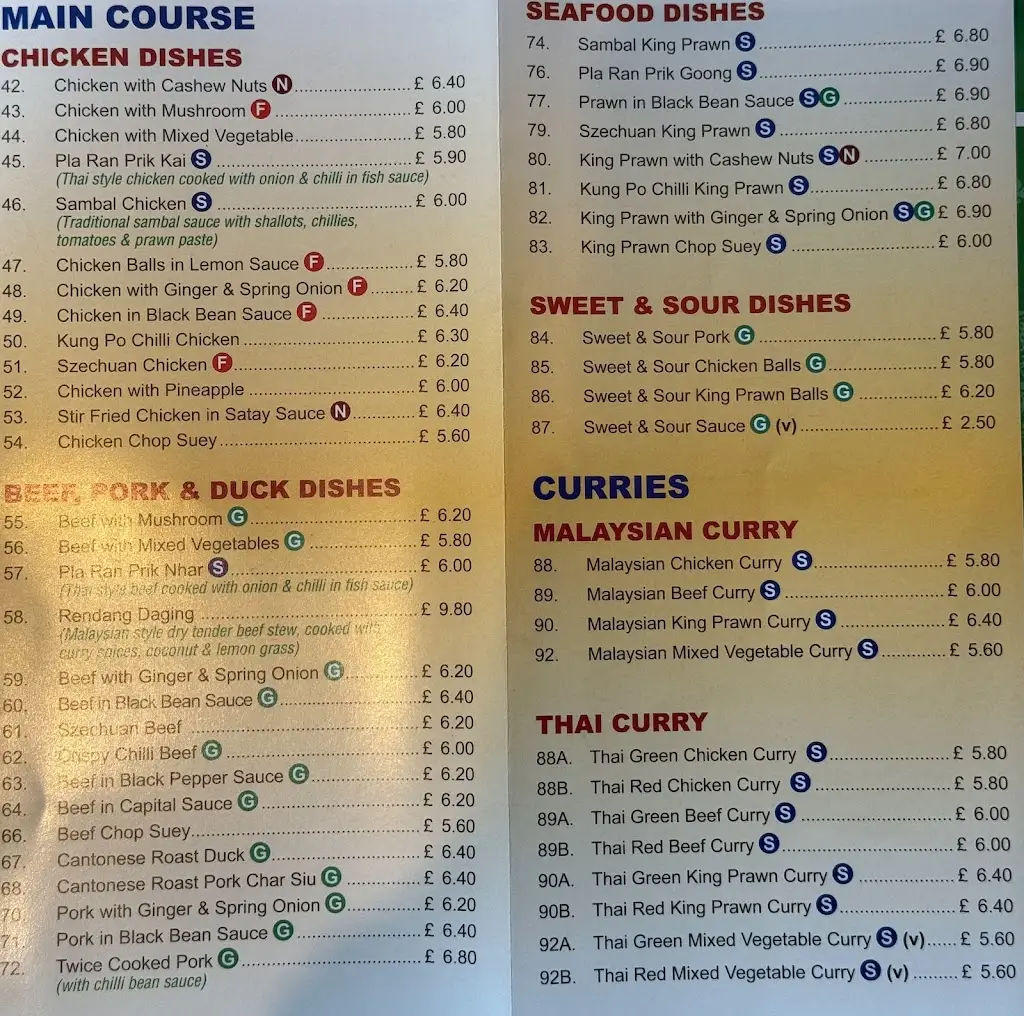 Menu_Thai Elephant Restaurant and Dim Sum (Da Hong Pao)_West Wickham_immagine_4