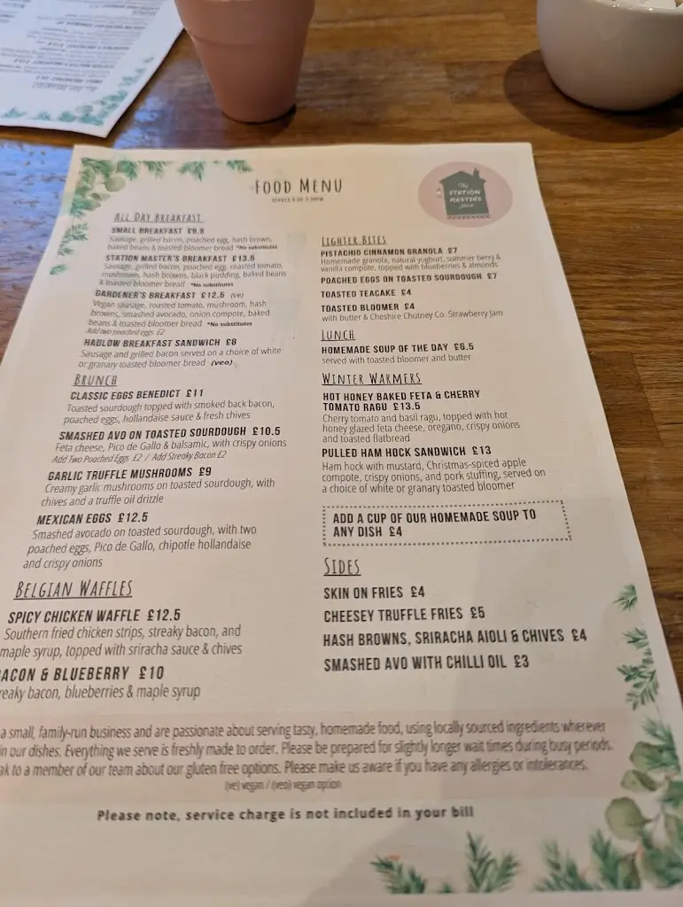 Menu_The Station Master's House_Willaston_image_2