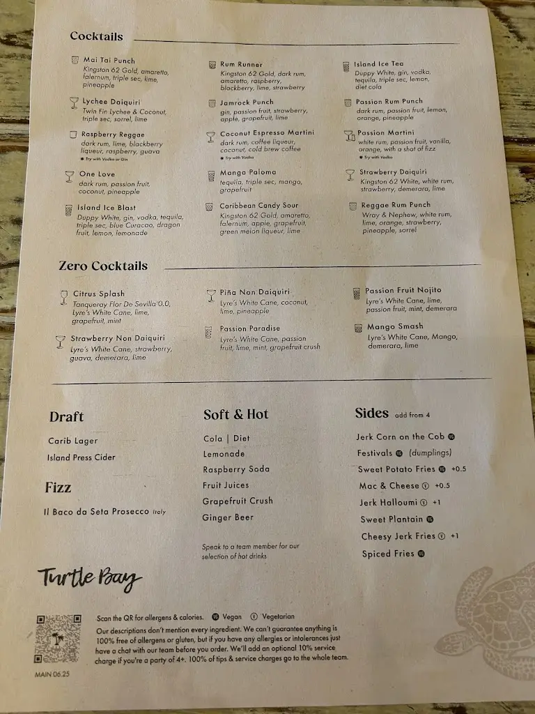 Menü_Turtle Bay Peterborough_Whittlesey_Bild_1