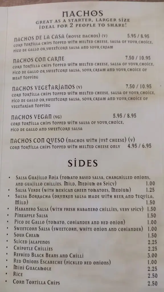 Menü_Mexican Kitchen_Wickford_Bild_4