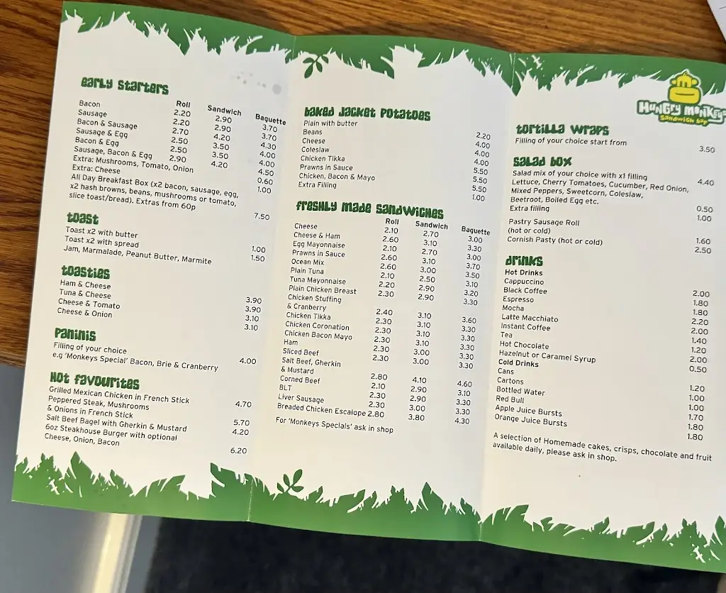 Menu_Hungry Monkey_Wickford_immagine_1