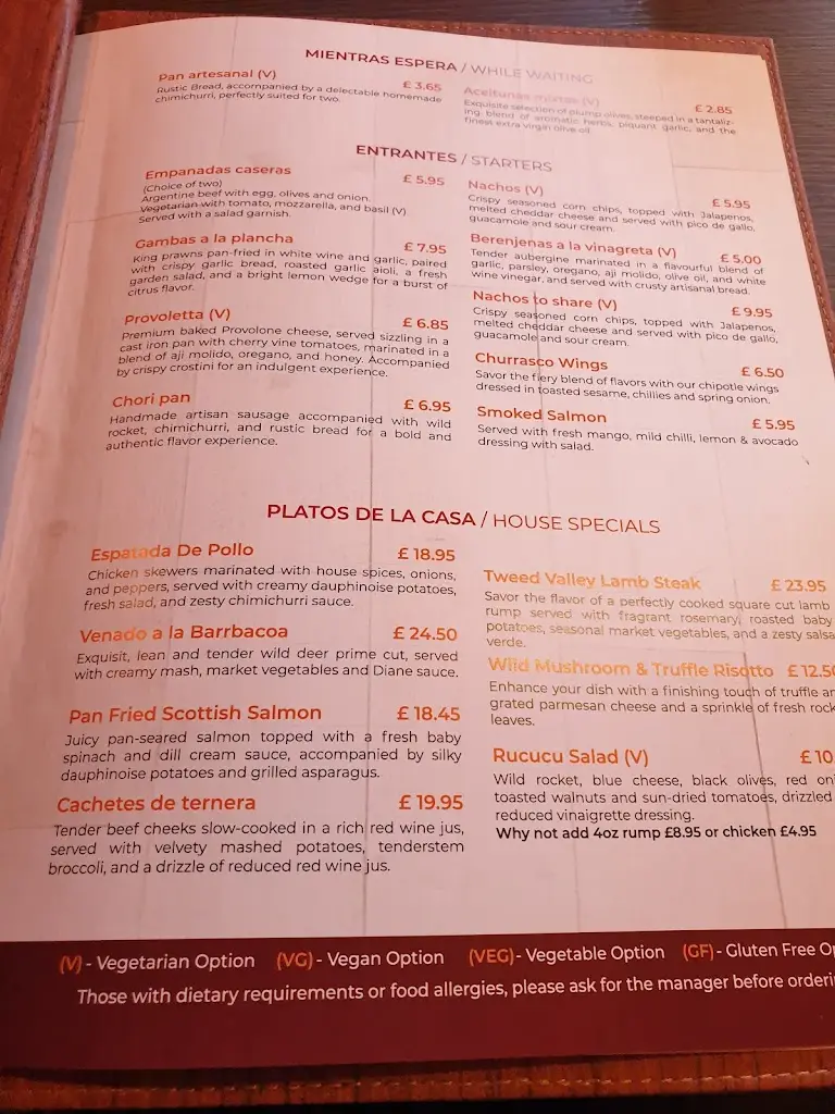 Menu_El Toro Gaucho - Bathgate_Whitburn_image_3
