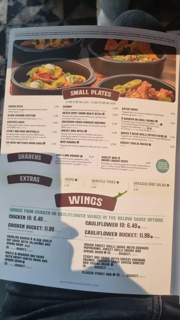 Menu_The Ballencrieff_Whitburn_immagine_1