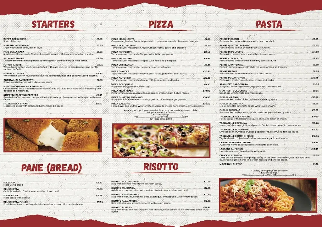 Menu_Amore Armadale_Whitburn_image_2
