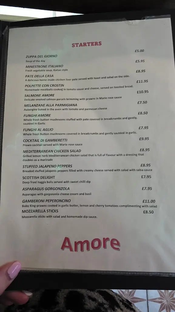 Menu_Amore Armadale_Whitburn_image_4