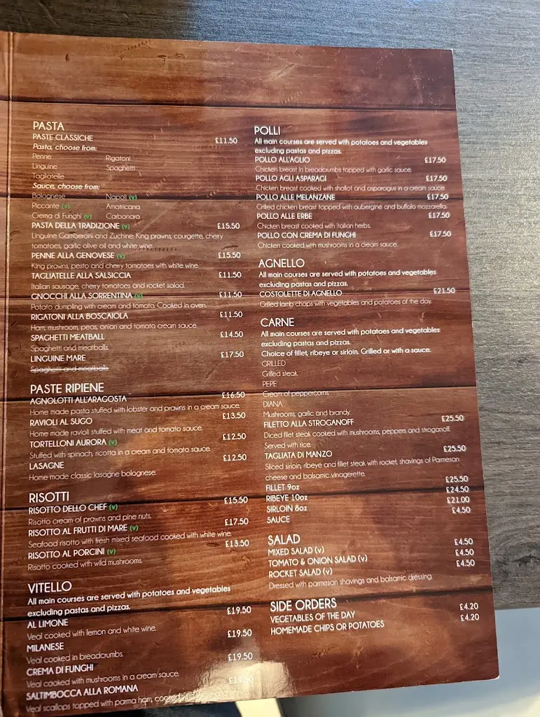 Menu_La Salute Ristorante Italiano_Whitburn_image_1