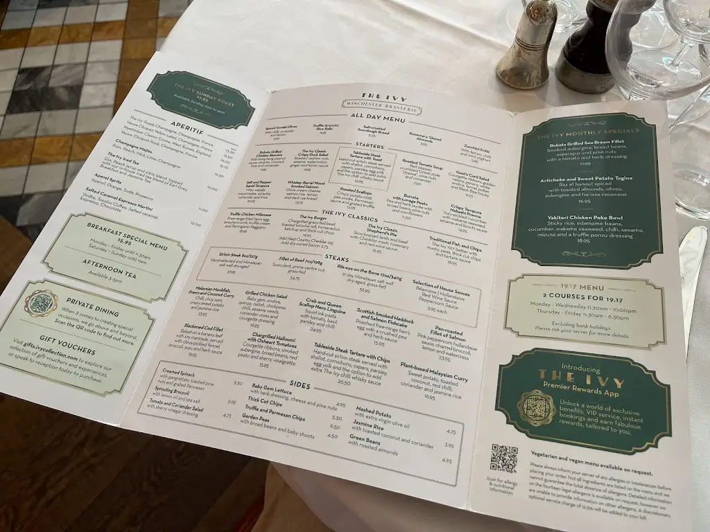 Menu_The Ivy Winchester Brasserie_Winchester_image_2