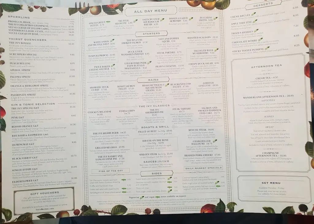 Menu_The Ivy Winchester Brasserie_Winchester_image_3