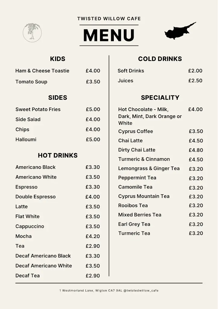 Menu_Twisted Willow cafe_Wigton_image_2