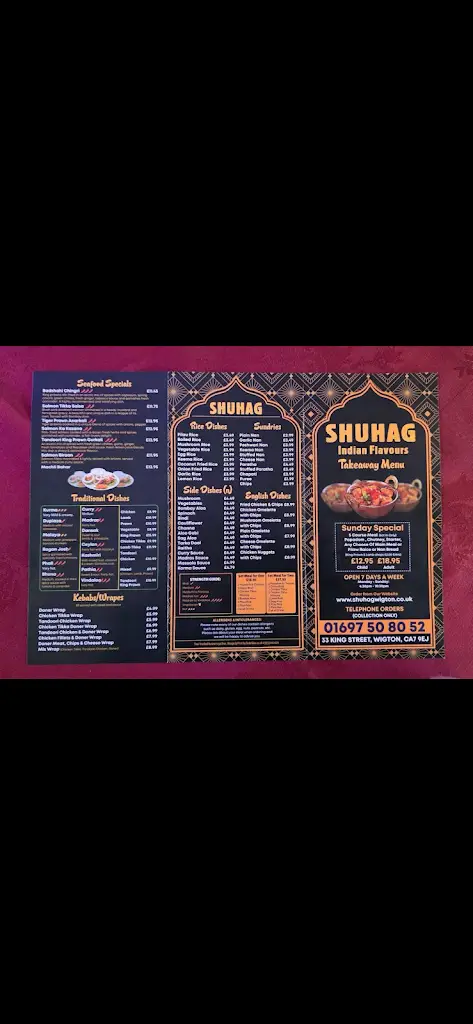 Menu_Shuhag Indian Flavours_Wigton_image_1