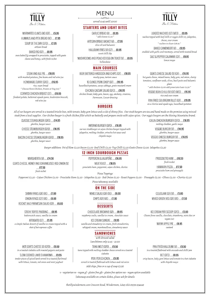 Menü_The Tilly Bar and Kitchen_Windermere_Bild_1