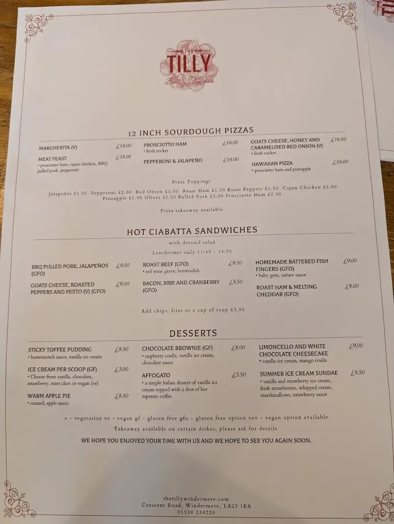 Menü_The Tilly Bar and Kitchen_Windermere_Bild_3