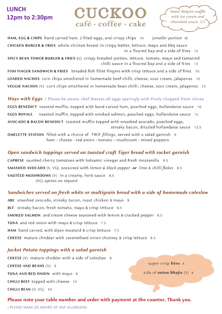 Menu_cuckoo café_Wilton_image_3