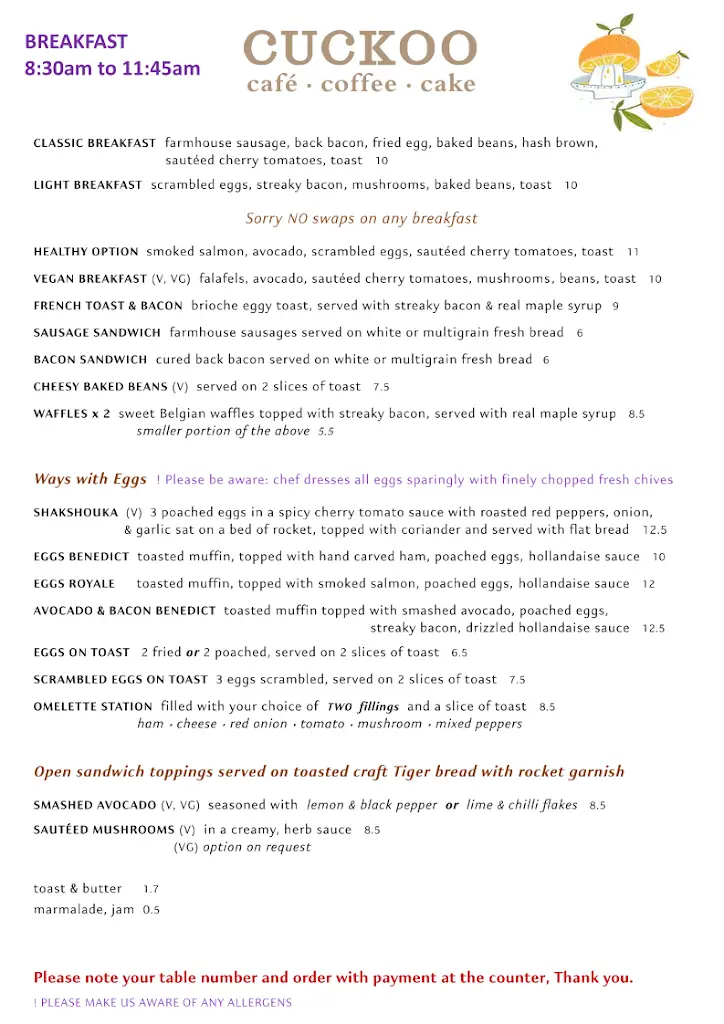 Menu_cuckoo café_Wilton_image_4