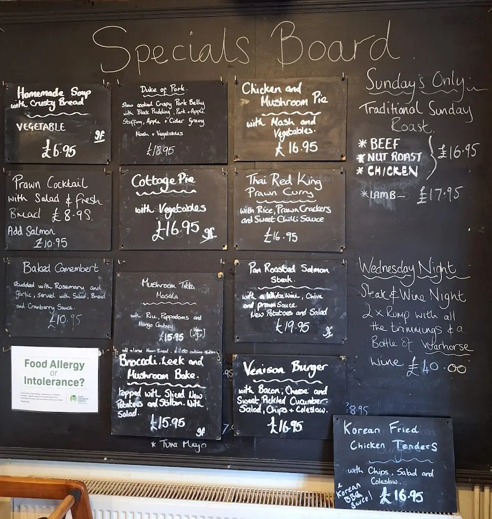 Menu_Duke Of York Inn_Winkleigh_imagen_1