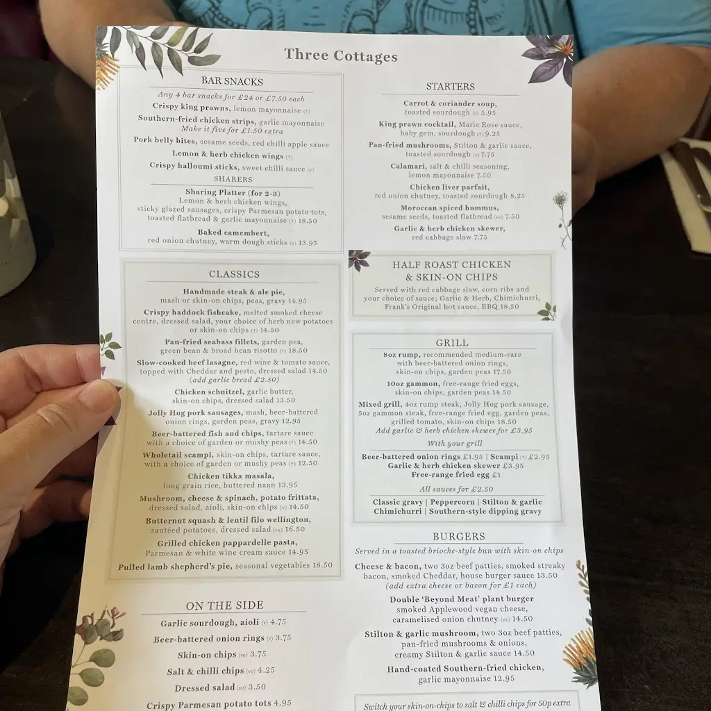 Menu_The Three Cottages_Wingerworth_image_1