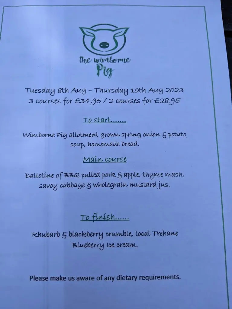 Menu_The Wimborne Pig_Wimborne Minster_image_3