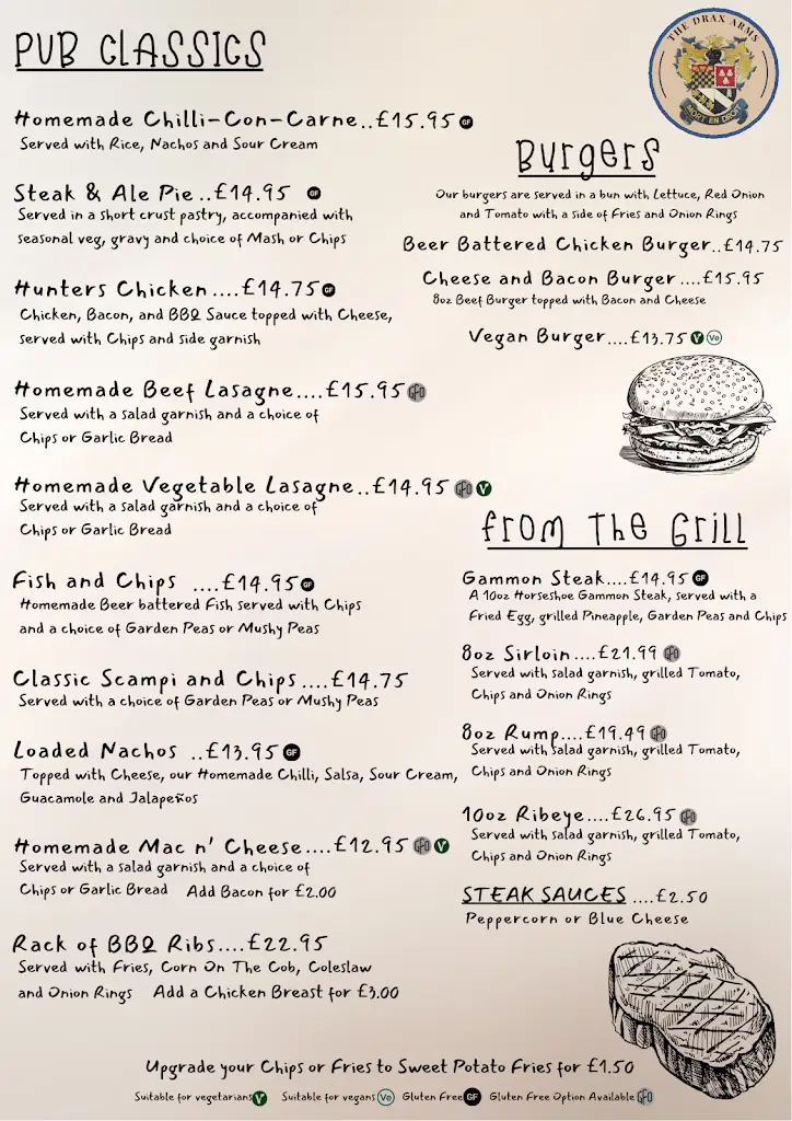 Menu_The Drax Arms_Bere Regis_image_2