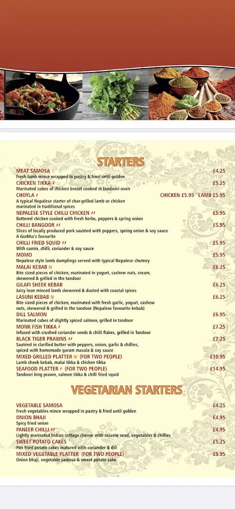 Menu_Rimjhim_Wimborne Minster_image_1