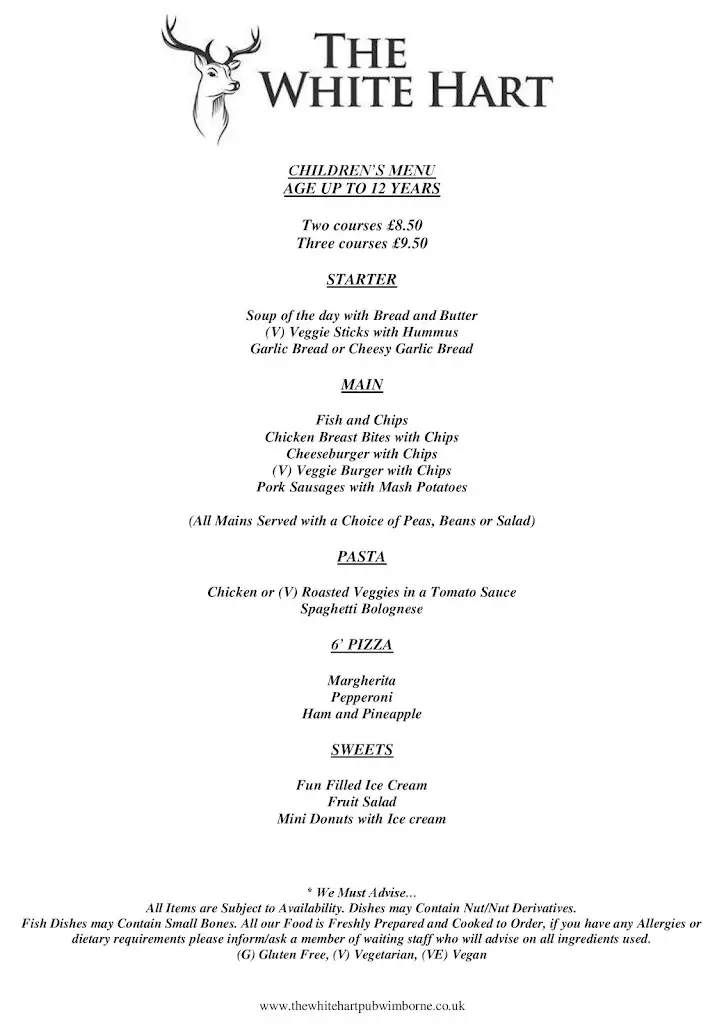 Menü_White Hart_Wimborne Minster_Bild_4