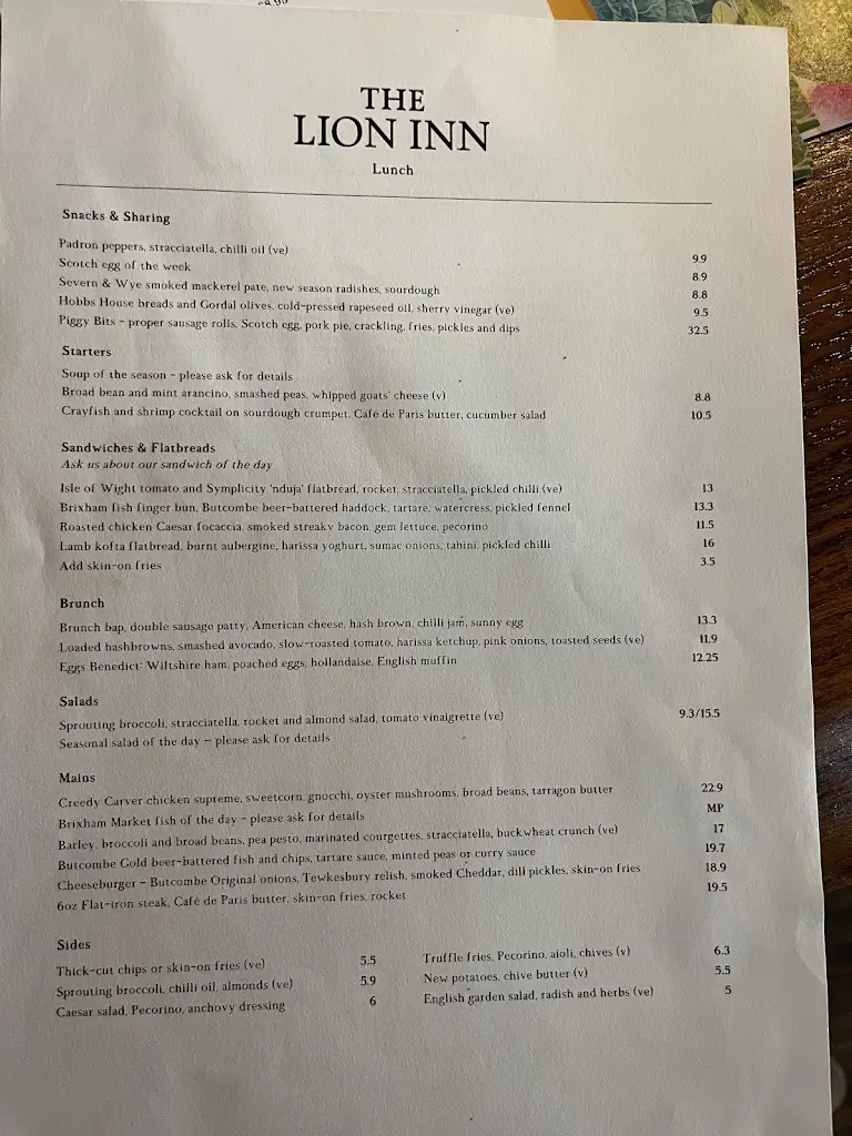 Menu_The Lion Inn_Winchcombe_image_1