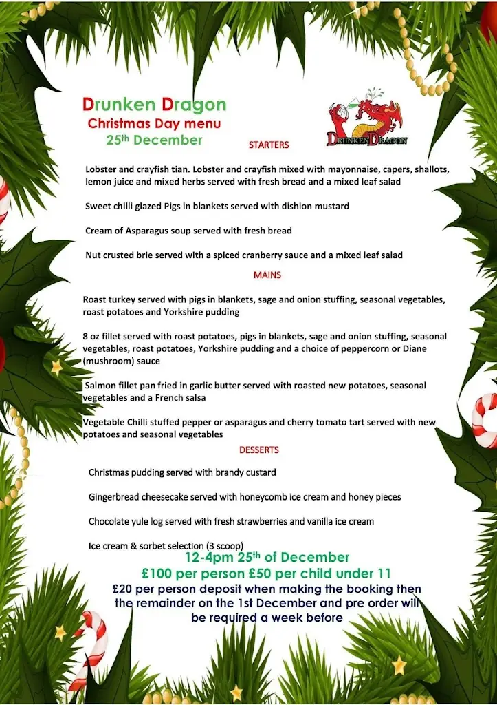 Menu_The Drunken Dragon_Bicknacre_immagine_4