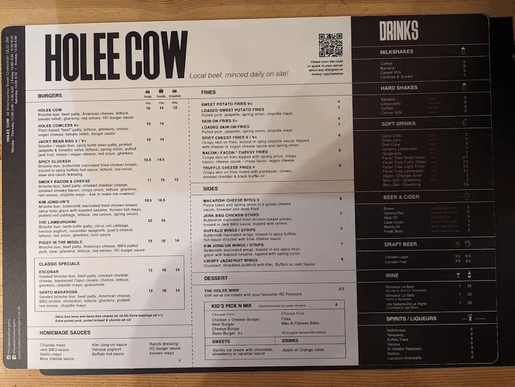 Menu_Holee Cow_Winchcombe_image_2