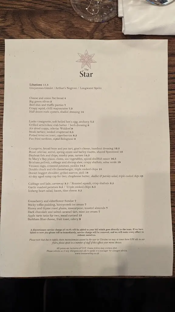 Menu_The Star_Witley_image_3