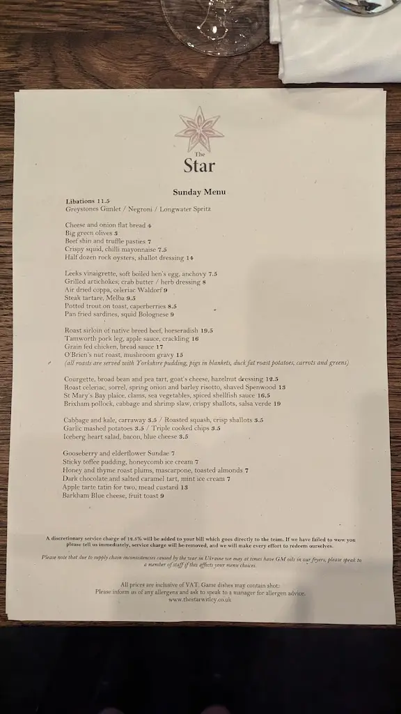 Menu_The Star_Witley_image_4