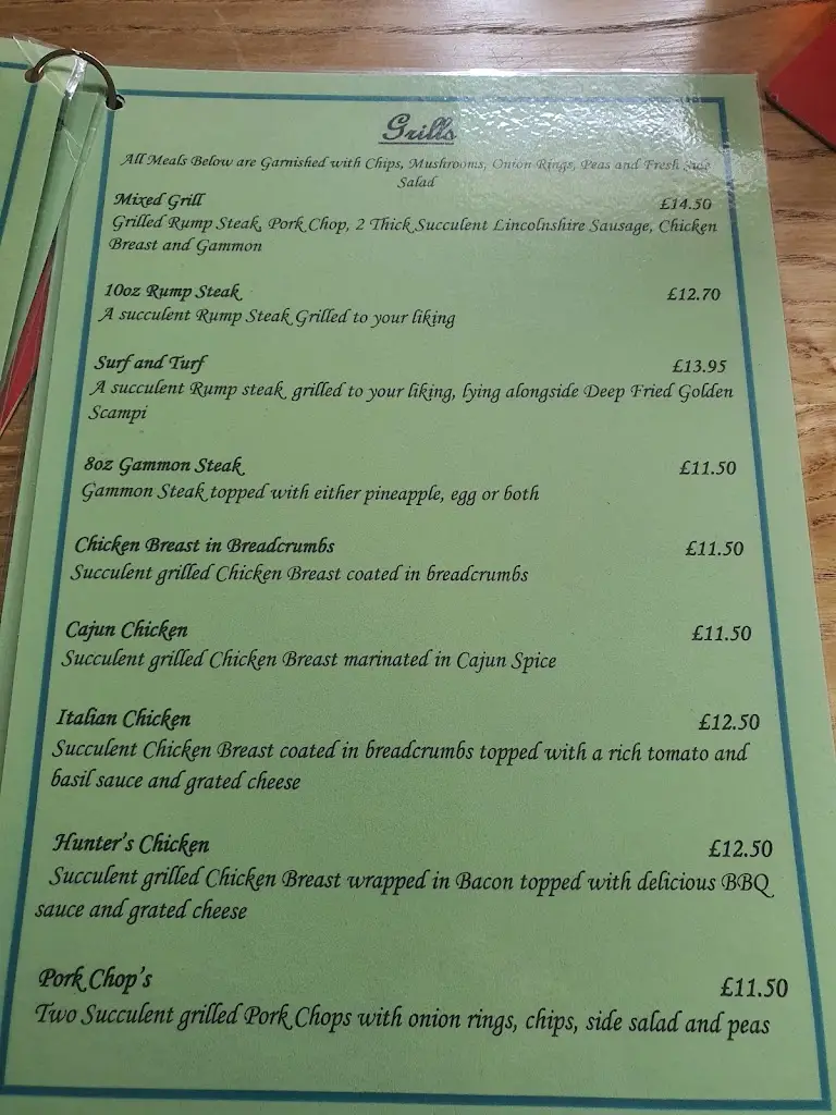 Menu_The Spread Eagle_Withernsea_image_4